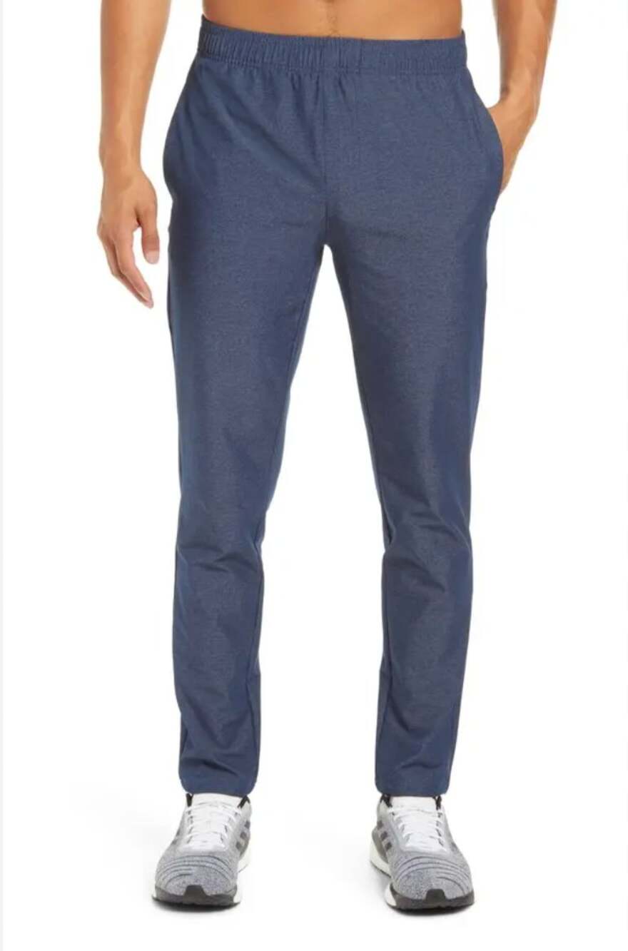 Rhone Guru Lounge Navy Men's Track Pants Stretch Straight Leg Pull-On XL X-Large